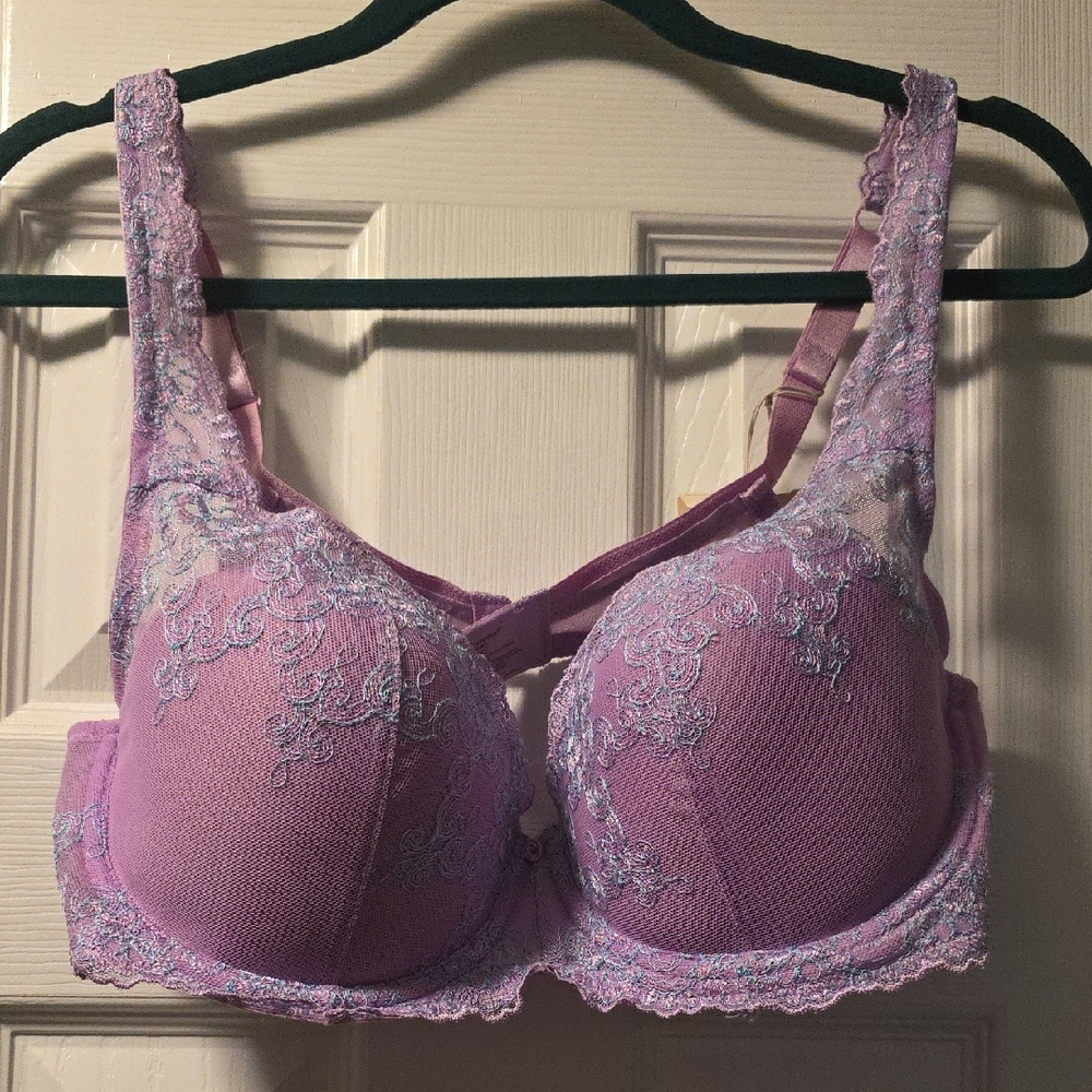 Ambrielle Purple Lace Bra Intimates & Sleepwear